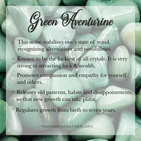 green aventurine healing properties